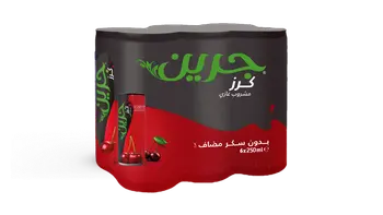 Green Cherry Soft Drink Can 6X240Ml