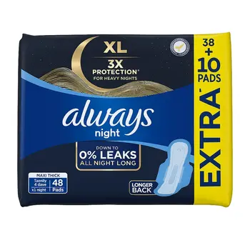 Always DreamZzz Maxi Thick Night Pads 48Pieces