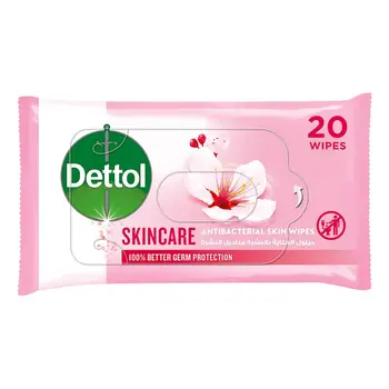Dettol Alcohol-Free Skin Wipes 20 Count