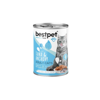 Best Pet Wet Food For Adult Cats With Tuna And Anchovy 400g