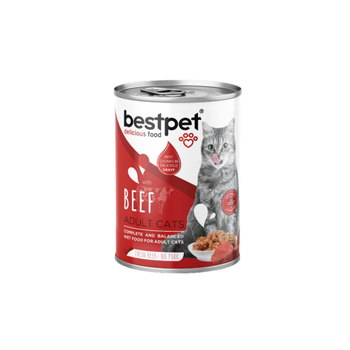 Best Pet Wet Food For Adult Cats With Beef 400g