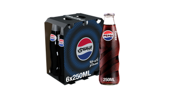 Pepsi Zero Extra Fizz Glass Bottle 6x250Ml