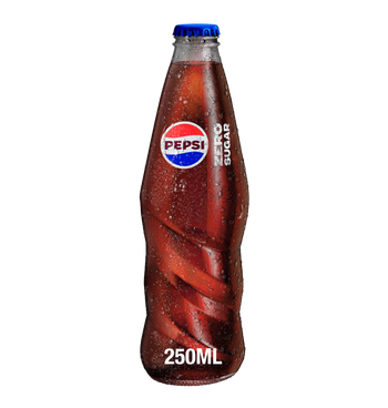 Pepsi Zero Extra Fizz Glass Bottle 250ml
