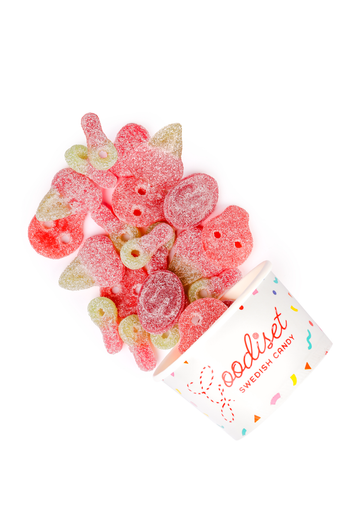 Goodi Set Cherry Berry Crush Vegan Sour Swedish Candy 130g