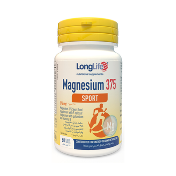 Long Life Magnesium 375 Sport For Energy Muscle Support 60Tablets