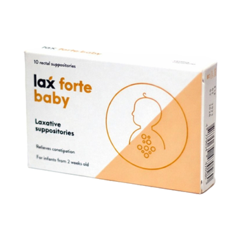 Lax Forte Baby Laxative Suppositories 10 Pieces