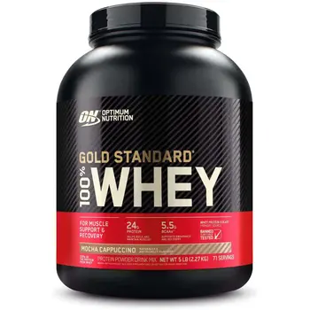 Optimum NutritionWhey Gold Standard Mocha Cappuccino Premium Whey Protein Powder 5Lb