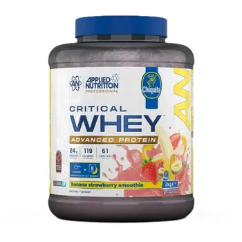 Applied Nutrition Critical Whey Chiquita Banana Strawberry Smoothie Premium Protein Powder 2Kg