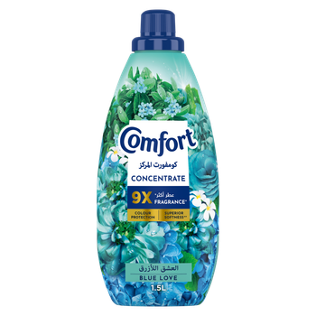 Comfort  Concentrate Fabric Softener,  Blue Love, 1.5L