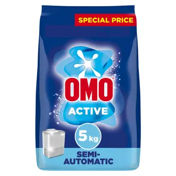 Omo Semi-Automatic Active Powder Laundry Detergent 5Kg