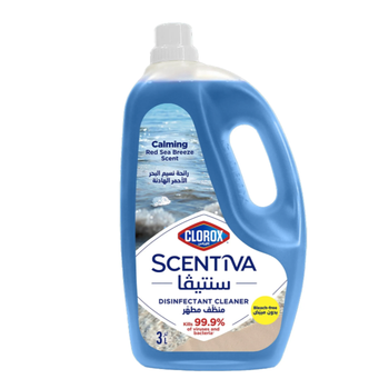 Clorox Scentiva Calming Red Sea Breeze Scent Disinfectant Cleaner Bleach Free 3L