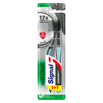 Signal Sensisoft Toothbrush Charcoal 2Pieces