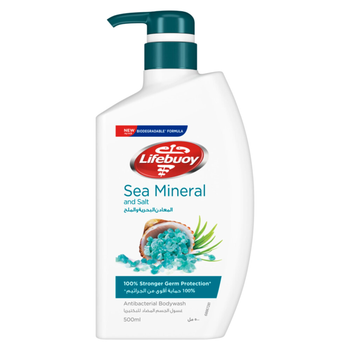 Lifebuoy Antibacterial Body Wash and Shower Gel Sea Mineral 500Ml