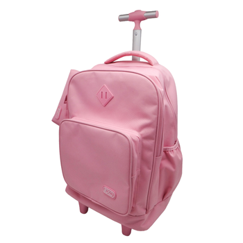 Roco Solid Trolley Bag For 15.6In Device Solid Color Pink 1Pieces