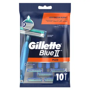 Gillette Blue II Plus Razors 10 Pieces