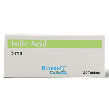 Folic Acid Tablets 5mg 20 Pack
