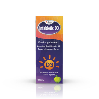 Jr. Pharma Infabiotic D3 Apple Drops 10ml