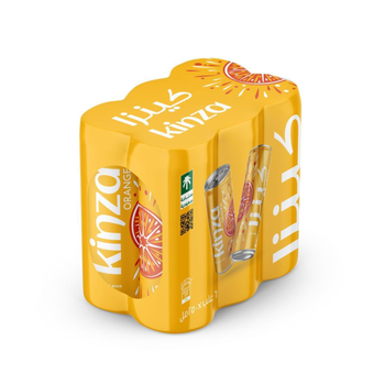 Kinza Orange Soft Drink 6×250Ml