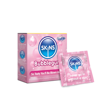 Skins Bubblegum Pink Condoms 4Pieces