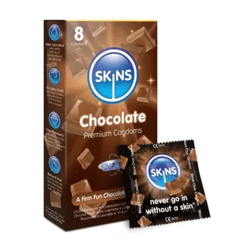 Skins Condoms Chocolate 8Pieces
