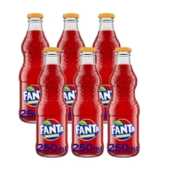 Fanta Strawberry Carbonated Drink 6x250Ml