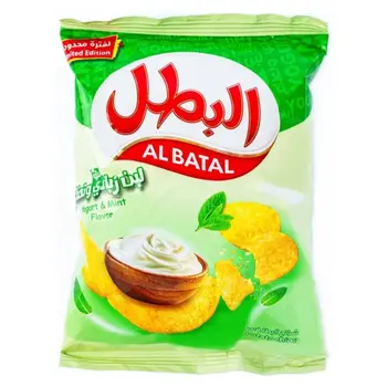 البطل رقائق بطاطس بنكهة الزبادي والنعناع 23جرام