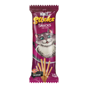 Bonzy Sticks For Cat Salmon 40g