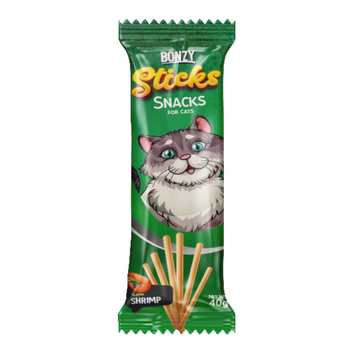 Bonzy Sticks For Cat Shrimp 40g