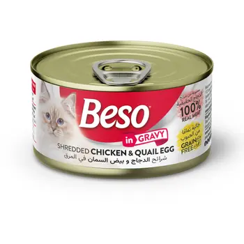 Beso Chicken & Quail Egg In Gravy 85g