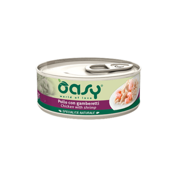 Oasy Wet Cat Food With Chicken & Shrimp 150g