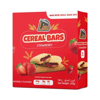 Lino Fruit & Grain Cereal Bar Strawberry 168g