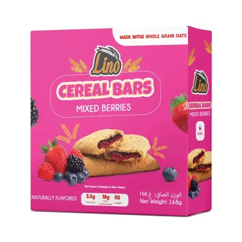 Lino Fruit & Grain Cereal Bar Mixed Berries 168g