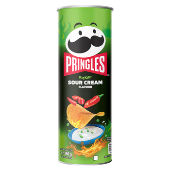 Pringles Hot Kickin Sour Cream 160g