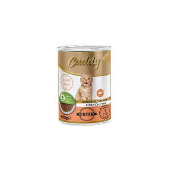 Cuddy Wet Kitten Food Salmon Pieces In Jelly 400g