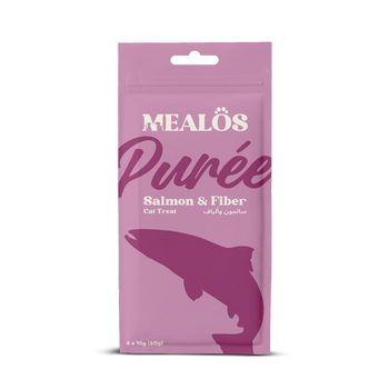 Mealos Salmon & Fiber Cat Treat 4x60g