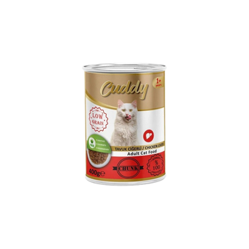 Cuddy Wet Food For Adult Cats With Chicken Liver In Jelly 400g