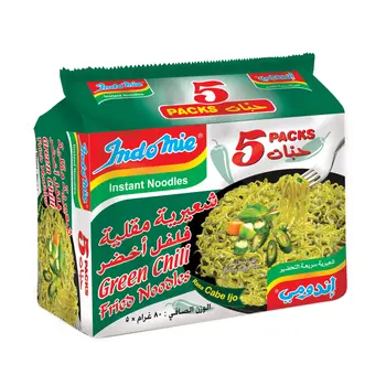 Indomie Green Chilli Fried Instant Noodles 5x80g
