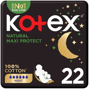 Kotex Natural Maxi Protect Pads 22Pieces
