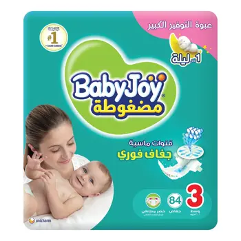 Babyjoy Diapers Medium 6-12kg 84 Pieces