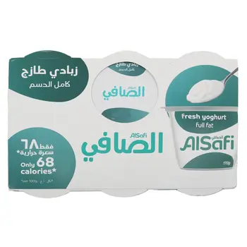 Alsafi Fresh Yogurt Plain Full Fat 6×170g