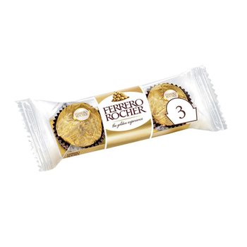 Ferrero Rocher Fine Hazelnut Milk Chocolates 3×37.5g