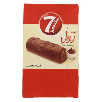 سفن دايز سويس رول ميني شوكولاته 12×20جرام