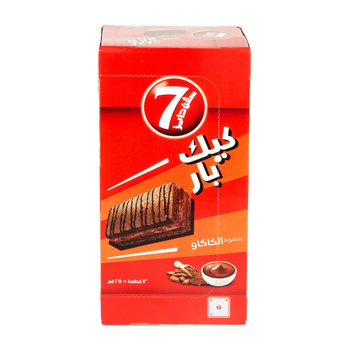 سفن دايز كيك بار بحشوة الكاكاو 12×25جرام