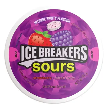 Ice Breakers Sours Mixed Berry & Strawberry 42g