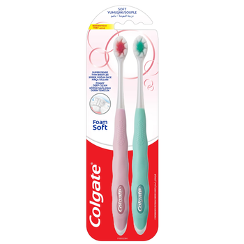 Colgate FoamSoft Toothbrush Multicolours 2Pieces