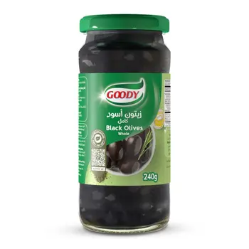 Goody Whole Black Olives 240g