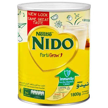 نستله نيدو حليب مجفف مدعم 1800جرام