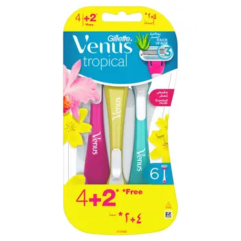 Gillette Venus Tropical Disposable Razors 6Pieces