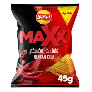 ليز ماكس رقائق بطاطس بالفلفل المكسيكي 45جرام