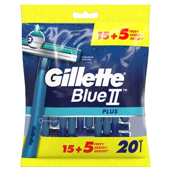 Gillette Blue 2 Plus Men's Razors 20Pieces